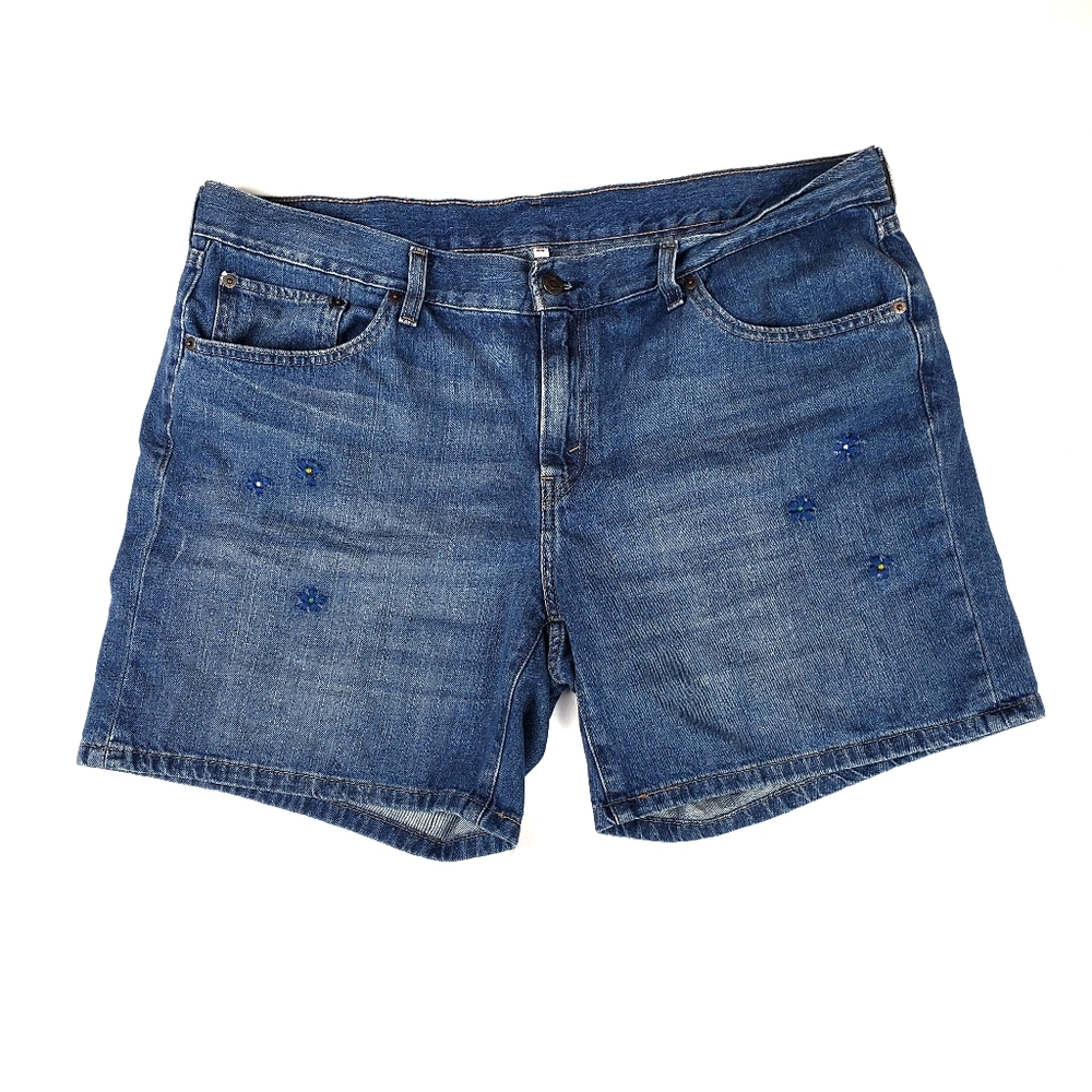 Levi's Embroidered Jean Shorts